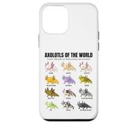 Tableau éducatif des espèces d'amphibiens Axolotls du Monde Coque pour iPhone 12 Mini
