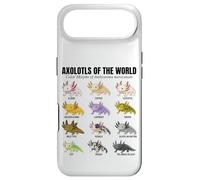 Tableau éducatif des espèces d'amphibiens Axolotls du Monde Coque pour iPhone Air