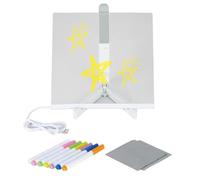 Tableau Effaçable À Sec Lumineux - Écran D'écriture En Acrylique Transparent, Présentoir De Mémos Éclairé, Planificateur De Messages Réinscriptibles, Accessoire De Décoration De Bureau | Suivi Du Plan