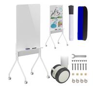 Tableau effaçable à sec mobile Ergo Office, whiteboard, avec étagère, dimensions du tableau 1190x790mm, ER-305