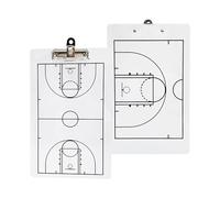 Tableau Effaçable À Sec pour Entraîneurs de Basket-ball, Tableau D'entraînement de Basket-ball, avec Stylo À Base D'eau, Conception Double Face, Durable et Portable