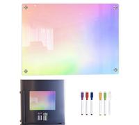 Tableau effaçable à sec pour réfrigérateur, tableau effaçable à sec transparent, aimant flexible pour réfrigérateur, tableau mémo coloré acrylique, tableau mémo effaçable pour réfrigérateur
