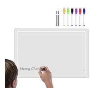 Tableau effaçable de bureau - Tableau effaçable en acrylique pour tableau noir | Dessus de table multifonction de table de bureau 24 x 20 cm