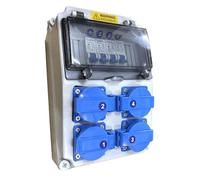 Tableau Électrique 16A, Coffret Électrique En Saillie Avec 230V, Coffret De Chantier Étanche IP44, Coffret Électrique Mural Pour Atelier Ou Chantier Intérieur/Extérieur