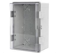 Tableau Electrique Etanche, IP66 Coffret Electrique Etanche, Montage Mural | ABS Prise Tableau Électrique, Plaque de Montage, Porte Scellée Transparente, Inclut Matériel Montage(40x25x17cm/16x10x6.7in)