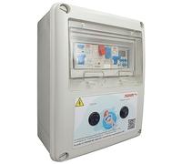 Tableau électrique pour piscine éclairage et moteur | Garde-moteur et transformateur | sans contrôleur | 50 W 12 AC | Pompe à eau 0,5 CV 2,5-4 A