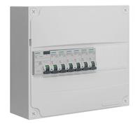 Siemens Tableau électrique pré-équipé 1 rangée 13 modules-6 disjoncteurs 1 interrupteur différentiel
