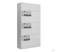 Tableau électrique pré-équipé - SIEMENS - 3 rangées - 3 inter-diff + 11 disjoncteurs - IP30 475x250x97 mm