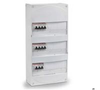 Tableau électrique prééquipé 3 rangées 1xID63 AC 2xID40 AC/A 11 disjoncteurs - ABB