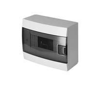 Coffret de Distribution Apparent 1 Rangée pour 8 Modules 104,5x215,5x173,5 mm IP40 - Blanc Boîtier Électrique en ABS - Coffret Électrique pour Installations Intérieures - Horoz Electric