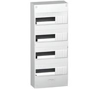 Schneider – Tableau électrique – 4 rangées, 18 modules – Intérieur – Blanc