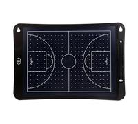 Tableau Électronique D'Entraînement de Basket-Ball, LCD Tableau Tactique de Football, avec Stylet et Sac, Effacement/Verrouillage en un Clic, Léger, pour Explications Tactiques(Basketball)