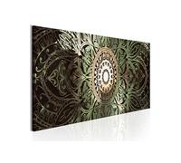 Tableau Emerald Mandala-Taille L 120 x H 40 cm