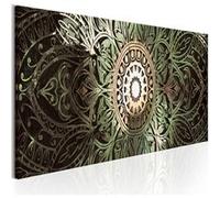 Tableau Emerald Mandala-Taille L 150 x H 50 cm