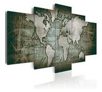 Tableau Emerald Map-Taille L 100 x H 50 cm Imprimé G