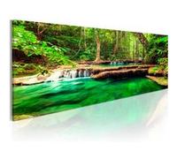 Tableau Emerald Waterfall-Taille L 135 x H 45 cm