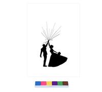 Tableau Empreinte Digitale Mariage Arbre d'Empreintes Digitales Impressions Invités Signature Livre d'or Fête de Mariage Peinture pour la Fête