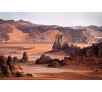 Tableau en bois 90 x 60 cm : Sahara désert Tadrart Rouge dans le sud de l'Algérie (244106921)