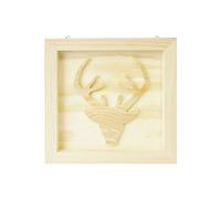Tableau en bois renne 20,5cm - graine créative