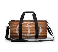Tableau en Bois Sac De Sport Gym Sac De Voyage Sac Week-End Duffel Bag pour Camping Randonnée Voyage 45x23x23cm