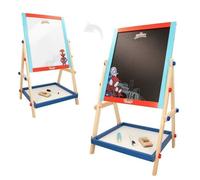 WOOMAX Spidey 48757 Tableau à chevalet pour enfant 2 en 1 Jouets pour enfants Tableau à craie et tableau blanc tout-en-un Cadeaux pour garçons et filles