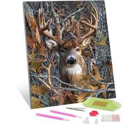 Tableau en diamant 5D ""Cerf"" 30 x 40 cm - TISHIRON pour adultes