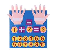 Tableau en feutre avec chiffres pour les tout-petits, jouet éducatif Montessori pour les mathématiques