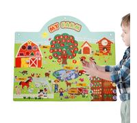 Tableau en feutre préscolaire, Tableau en feutre pour , Conseil d'histoire en feutre mural avec animaux de la ferme, Jouets d'apprentissage et d'éducation, activités sur les murs en feutre, ta