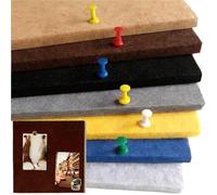 Tableau en Feutrine 30cm Felt Board with Photo Fixing | Thumbtacks Message Board No-drill Photo Background Wall Decor Supplies for Home Classroom(Grey)