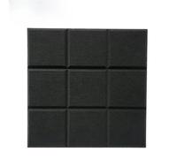 Tableau en Feutrine 30x30cm Grid Felt Wall Panel | Polyester Fiber Background Wall Soundproof Board Display Board Art Decorative Sound-absorbing Board(Black)