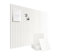 Tableau en Feutrine Large Cork Board Alternative | Felt Bulletin Board Cork Boards Push Pin Board(White)