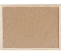 Bi-Office Budget - Tableau d'Affichage en Liège, 40 x 30 cm, Double Face, Panneau avec Cadre en Bois