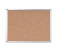 Tableau en liège - BI-OFFICE - AYDA - 600 x 450 mm - Cadre aluminium - Marron