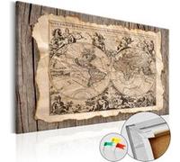 Tableau en liège Map of the Past-Taille L 90 x H 60 cm Imprimé