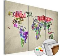 Tableau en liège Colorful Countries-Taille L 120 x H 80 cm Imprimé G