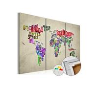 Tableau en liège Colorful Countries-Taille L 60 x H 40 cm Imprimé