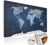 Tableau en liège Dark Blue World-Taille L 120 x H 80 cm