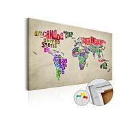 Tableau Non renseigné Tableau en liège Global Tournée (EN)-Taille L 60 x H 40 cm