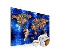 Tableau en liège Golden Continents-Taille L 60 x H 40 cm Imprimé G