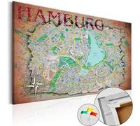 Tableau en liège Hamburg-Taille L 60 x H 40 cm Imprimé G