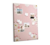 Tableau en liège horizontal | grande planche pour bureau maison école | organiser tâches projets notes photos et affichage créatif - 100x140 - coloré - fleurs de camomille marguerite