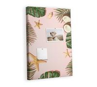 Tableau en liège horizontal | grande surface murale bureau maison école | organiser notes photos projets idées et tâches quotidiennes - 40x60 - en bois - Cadre d'été