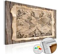 Tableau en liège Map of the Past-Taille L 60 x H 40 cm