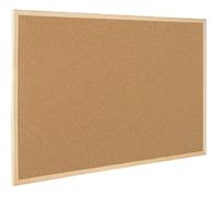 Tableau en Liège Mural Naturel avec Cadre Bois Pin - Inclut Punaises et Kit Montage - Format 40x30 cm
