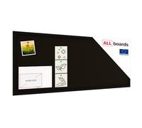 Tableau en liège noir 100×40 cm Cadre en bois laqué NOIR, Tableau d'Affichage Liège, Tableau pour Épingles