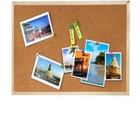 Tableau En Liège Panneau d'affichage de photos avec cadre en liège, 12x16 pouces, panneau messages d'annonce, bureau, chambre à coucher, d'école, Menu mémo, 2 pièces