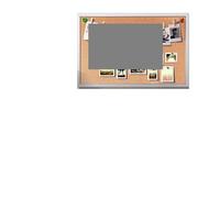 Tableau En Liège Panneau de liège Double face 45x60cm, cadre en bois, punaise, tableau d'affichage, fournisseur bureau, décoration la maison