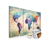 Tableau en liège Rainbow Map-Taille L 90 x H 60 cm