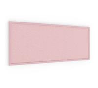 Tableau en liège rose 100x40 cm cadre en bois laqué ROSE
