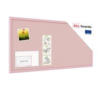 Tableau en liège rose 80×40 cm cadre en bois laqué ROSE, Tableau d'Affichage Liège, Tableau pour Épingles